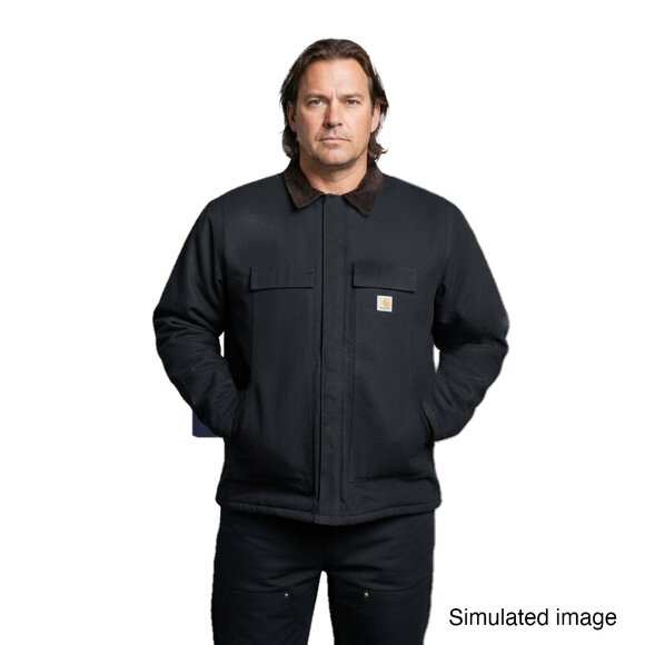 Carhartt Other - Vintage Carhartt Men 54 Tall Arctic Wear Quilt Lined Duck Canvas Coat C03 BLK US